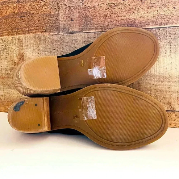 Lucky Brand Bray Leather Open Toe SlingBack Block Heel Bootie - Picture 6 of 6